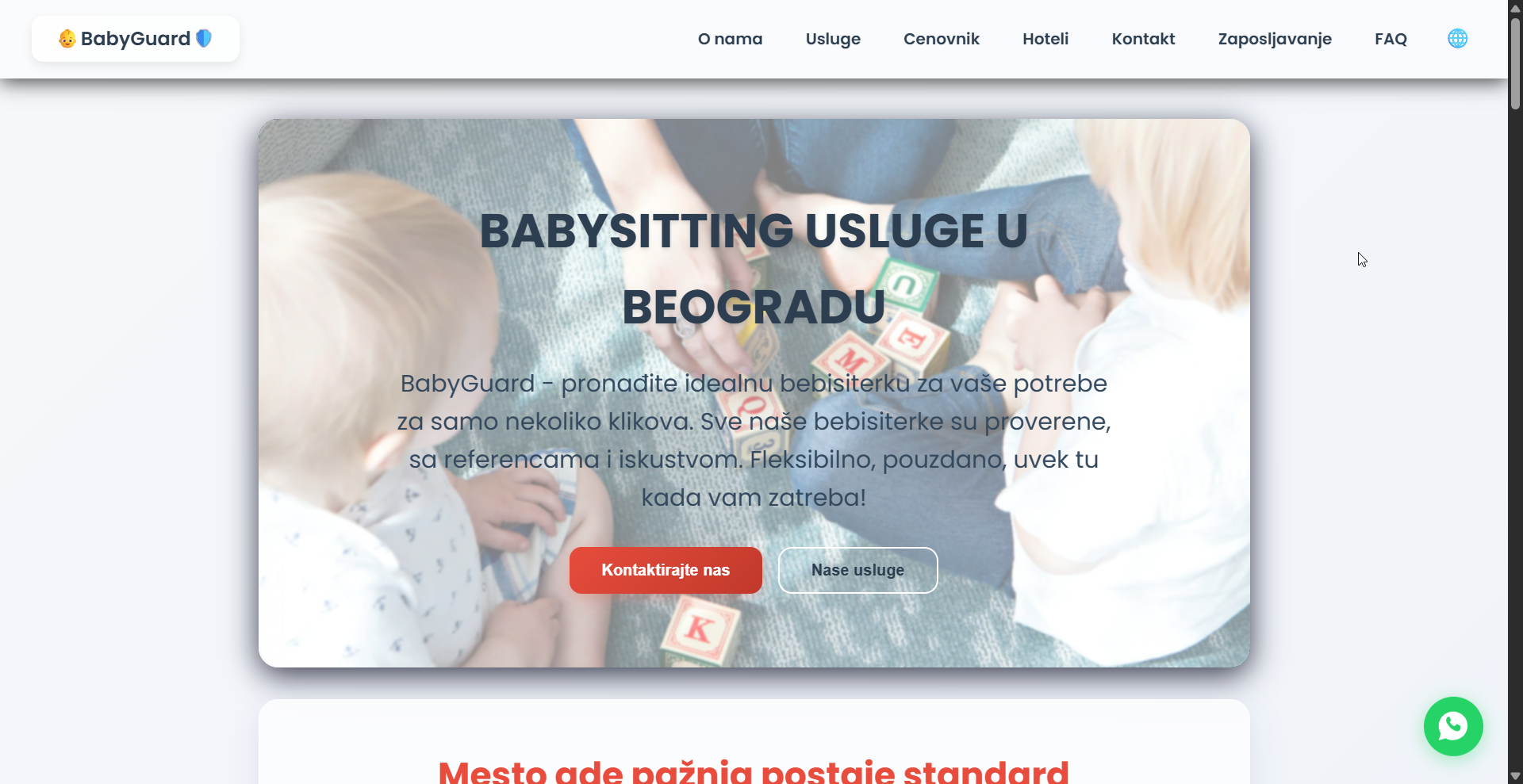 BabyGuard sajt preview